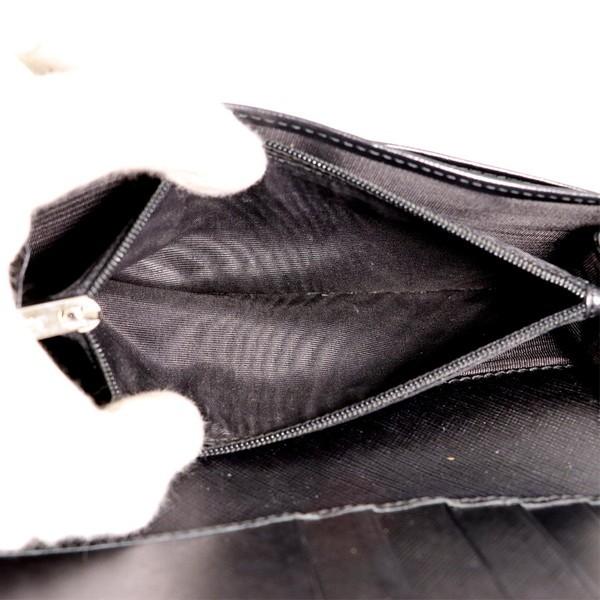 フェラガモ FERRAGAMO ブラック レザー ヴァラ リボン 二つ折り財布 長