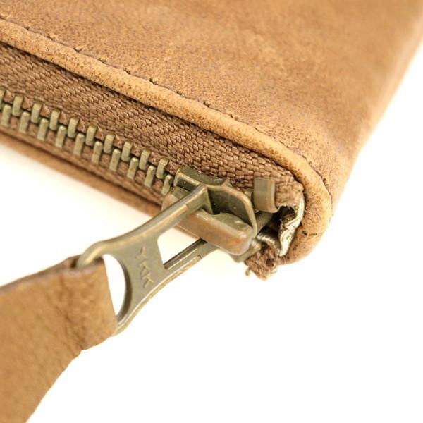 イビザ IBIZA ブラウン ブルー クロコ レザー カードポケット付属 長