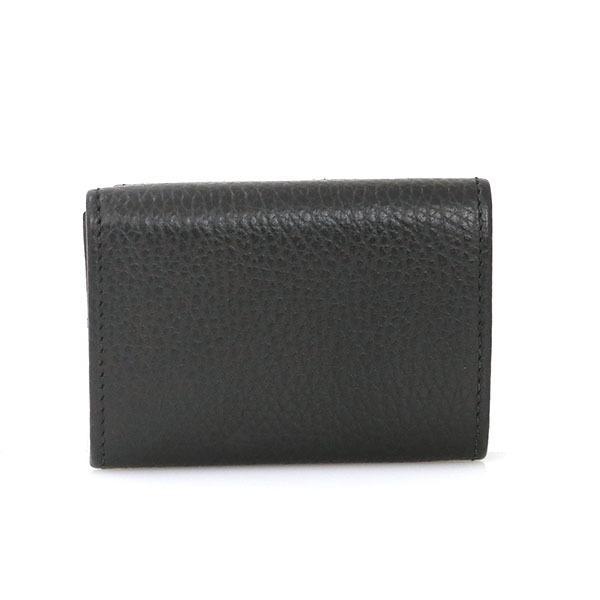 グッチ GUCCI GG プチマーモント ブラック レザー コンパクト財布 ミニ