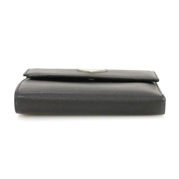 noir　PRADA M170A サフィアーノレザー 二つ折り財布 プラダ PRADA NERO ブラック サフィアーノ レザー 二つ折り財布 M170A
