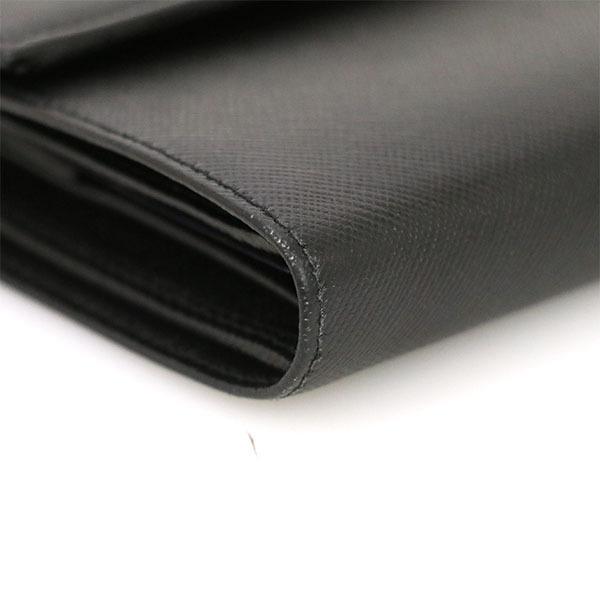 noir　PRADA M170A サフィアーノレザー 二つ折り財布 プラダ PRADA NERO ブラック サフィアーノ レザー 二つ折り財布 M170A