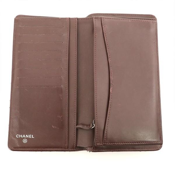 シャネル CHANEL マトラッセ ブラック キャビアスキン 長財布 A31509