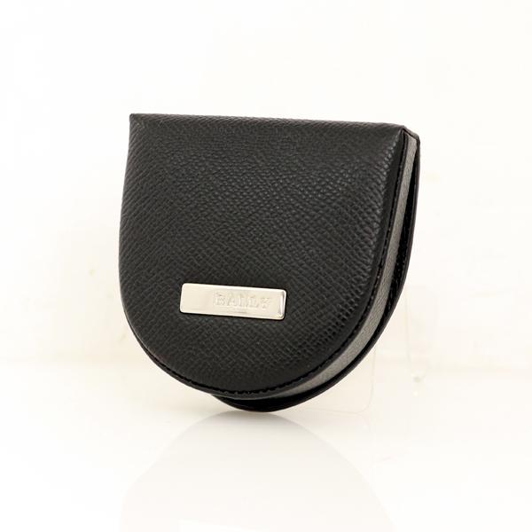 BALLY バリー 馬蹄型 ケース 小銭入れ ブラック 黒 レザー 本革 バリー BALLY 馬蹄型 ブラック レザー コインケース メンズ財布【sa