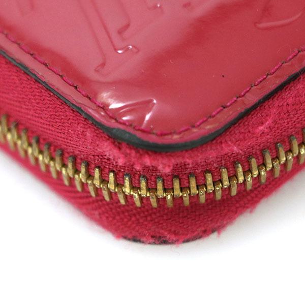 ルイヴィトン LOUIS VUITTON マゼンタ ヴェルニレザー ジッピー