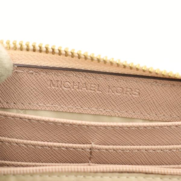 新品☆マイケルコース 長財布 スマホポケット付 バニラ ピンク モノグラム 新品☆マイケルコース 長財布 スマホポケット付 バニラ ピンク