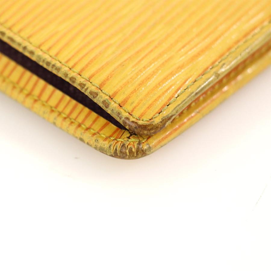 ルイヴィトン Louis Vuitton エピ タッシリイエロー 二つ折り財布 M63549 コンパクト メンズ 人気【mo】【中古】 ルイヴィトン Louis Vuitton エピ タッシリイエロー 二つ折り財布