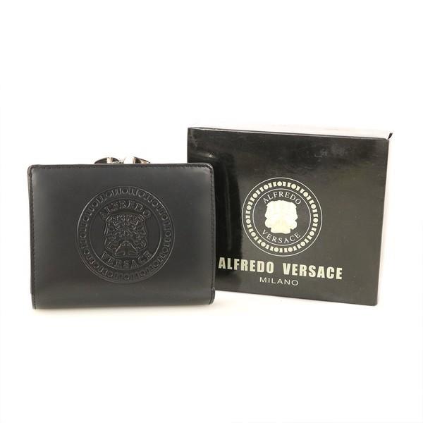 アルフレッドヴェルサーチ ALFREDO VERSACE ブラック レザー 二 アルフレッドヴェルサーチ ALFREDO VERSACE ブラック レザー 二