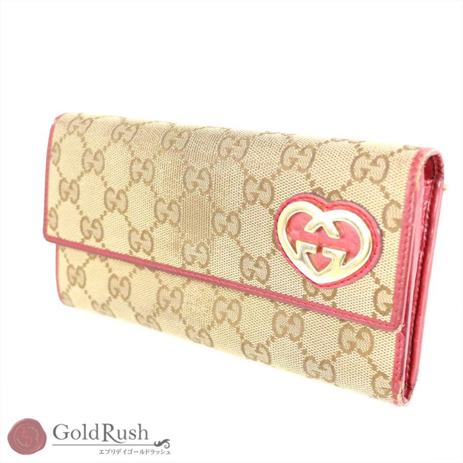 グッチ GUCCI ラブリー GGキャンバス 長財布 251861・0959 ブラウン