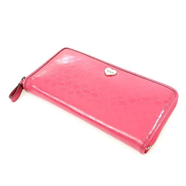 コーチCOACHシグネチャーピンク COACH（コーチ） シグネチャー 長財布 ウォレット ジャガード ピンク