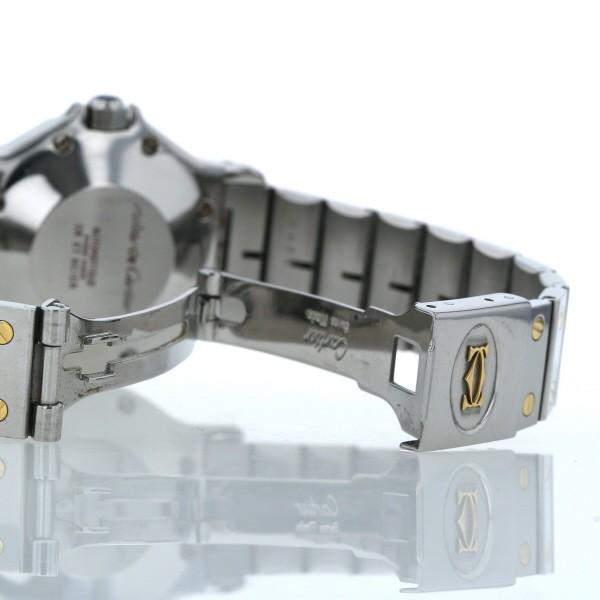 カルティエ CARTIER サントス オクタゴン デイト 自動巻式 ホワイト