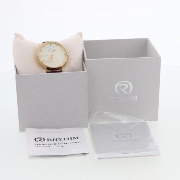 RHYTHM リズム 9ZR003RH クオーツ ベージュ 文字盤 2針式 メンズ