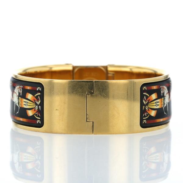 エルメス　七宝焼バングル エルメス HERMES エマイユ LOI.102 七宝焼 バングル時計 クオーツ