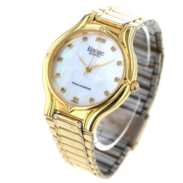 クロイゼ KLAEUSE PEARL&DIAMOND 12P クオーツ シェルダイヤル クロイゼ KLAEUSE PEARL&DIAMOND 12P クオーツ シェルダイヤル