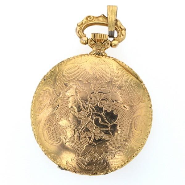 ウォルサム WALTHAM 懐中時計 ローマ彫刻 手巻き式 ゴールド 文字盤 2