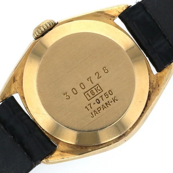 セイコー SEIKO K18 金無垢 17-0750 手巻き式 ゴールド 文字盤 2 セイコー SEIKO K18 金無垢 17-0750 手巻き式 ゴールド 文字盤 2