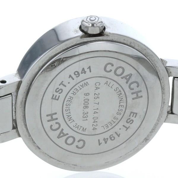コーチ COACH ミニシグネチャー CA25.7.14.0424 クオーツ グレー 文字