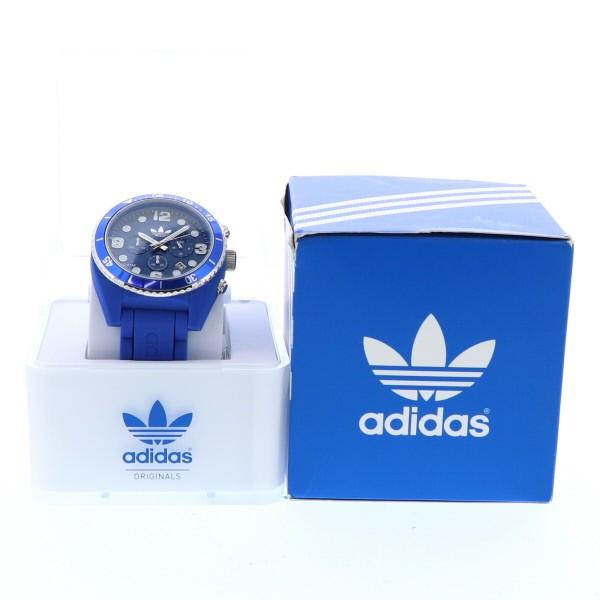 アディダス adidas クロノグラフ デイト ADH2930 クオーツ ブルー 文字