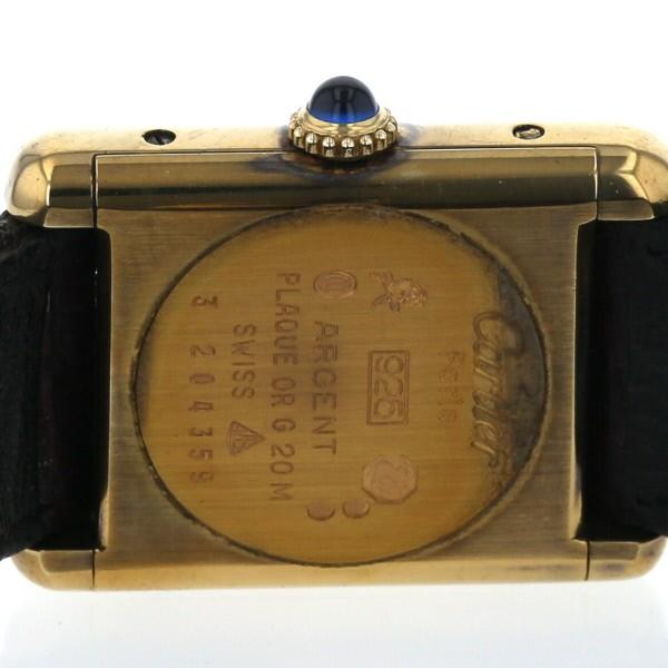 カルティエ CARTIER マスト タンク ヴェルメイユ 手巻き式 ボルドー