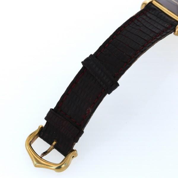 カルティエ CARTIER マスト タンク ヴェルメイユ 手巻き式 ボルドー