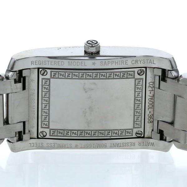 フェンディ FENDI ローマン スクエア 7600L クオーツ サーモンピンク