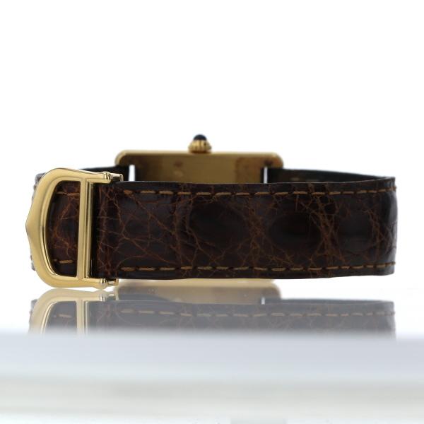 カルティエ CARTIER ヴェルメイユ タンク SV925 クオーツ イエロー文字