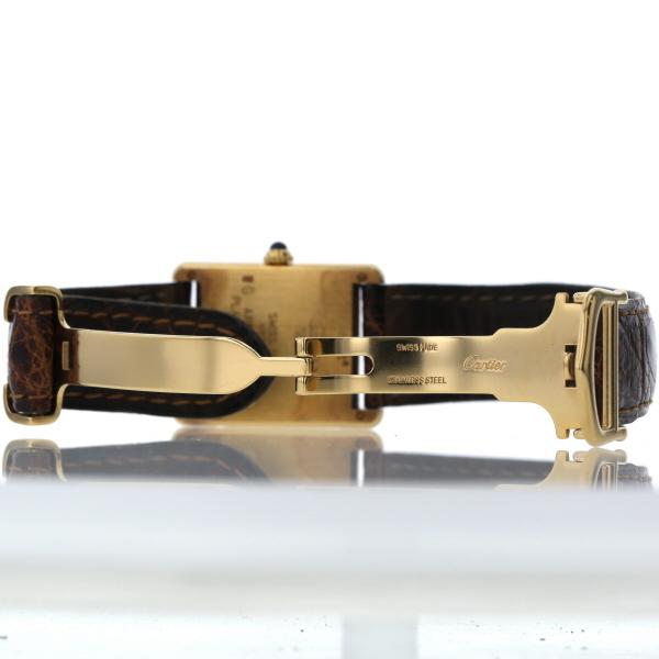 カルティエ CARTIER ヴェルメイユ タンク SV925 クオーツ イエロー文字