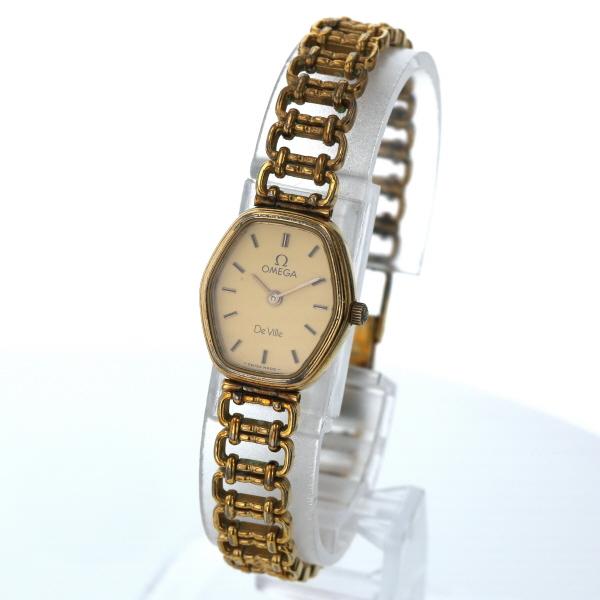 オメガ OMEGA デビル アンティーク クオーツ ゴールド 文字盤 2針式