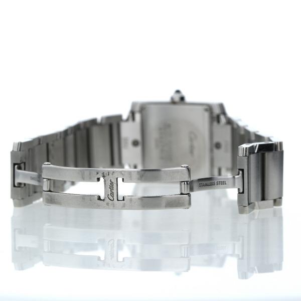 カルティエ Cartier タンクフランセーズ MM 2465 クオーツ ホワイト