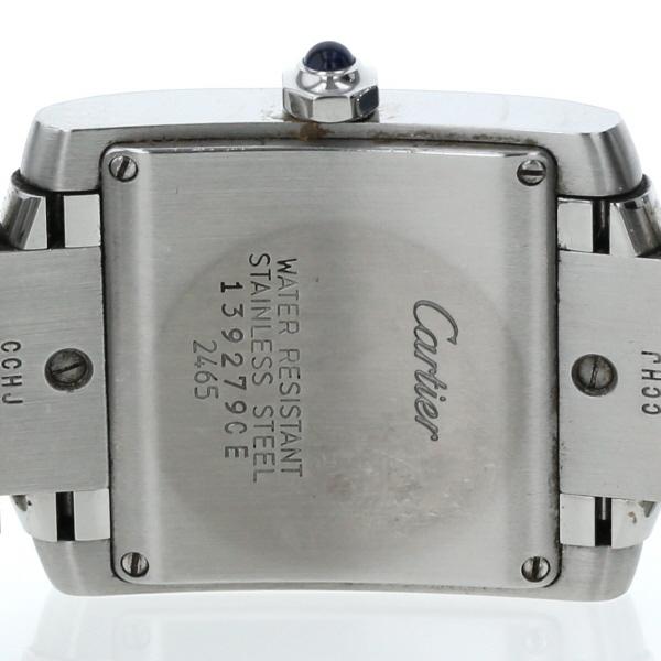 カルティエ Cartier タンクフランセーズ MM 2465 クオーツ ホワイト
