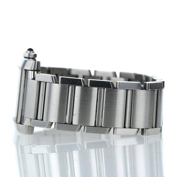 カルティエ Cartier タンクフランセーズ MM 2465 クオーツ ホワイト