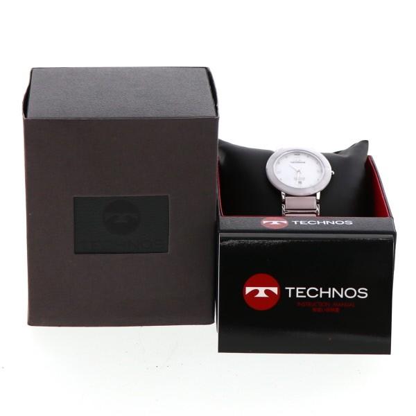 テクノス TECHNOS サファイア セラミック T9120 クオーツ ホワイト 