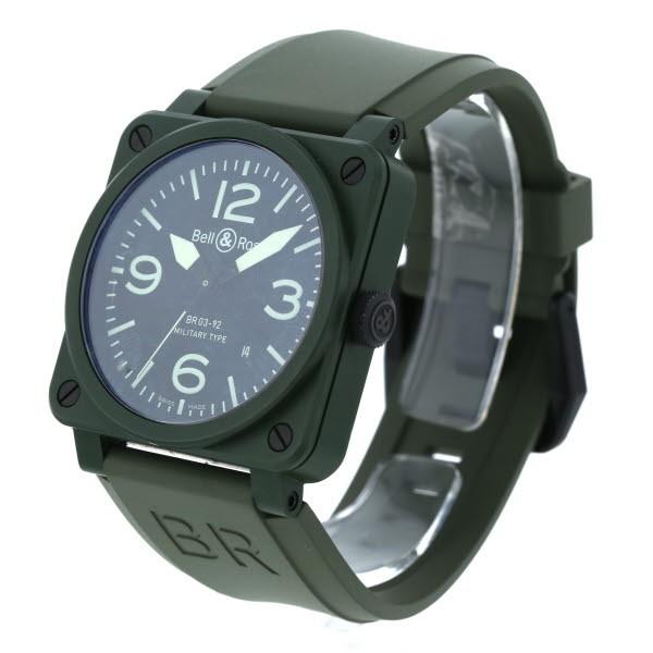 ベル&ロス BELL&ROSS ミリタリーカラミック BR03-92-ck 自動巻式 