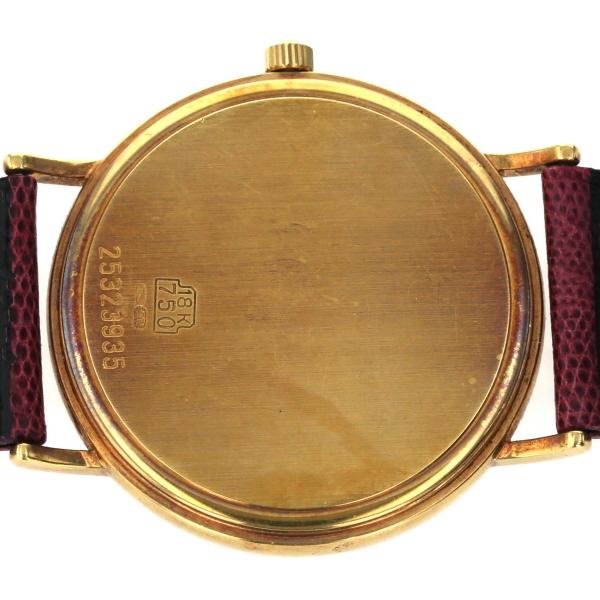 ロンジン LONGINES ラウンドフェイス デイト 金無垢 K18 YG クオーツ