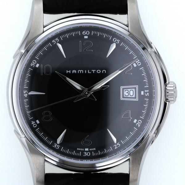 【美品】HAMILTON ジャズマスター クォーツ 黒 H324111 ハミルトン HAMILTON ジャズマスター H324111 クオーツ ブラック 文字
