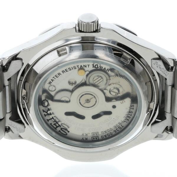 セイコー SEIKO 5 スポーツ 23石 7S36-00A0 自動巻式 ホワイト 文字盤