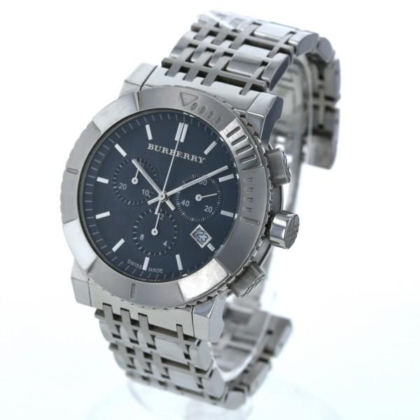 バーバリー BURBERRY クロノグラフ デイト BU2308 クオーツ ネイビー 