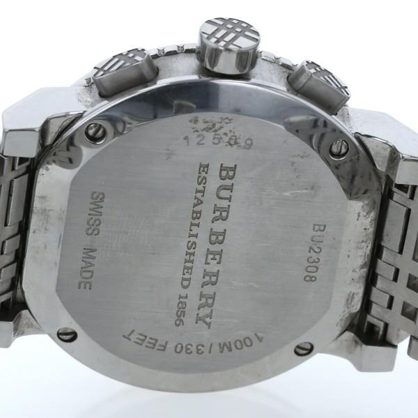 バーバリー BURBERRY クロノグラフ デイト BU2308 クオーツ ネイビー 