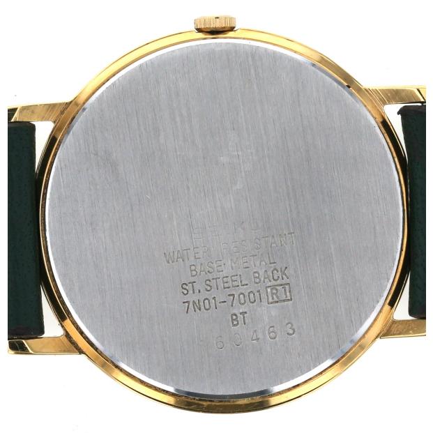 稼働 良品 セイコー QZ 7N01-0BR0 スピリット ラウンド ローマン アイボリー系文字盤 メンズ腕時計 セイコー SEIKO ラウンドフェイス ローマ 7N01-7001 クオーツ ホワイト