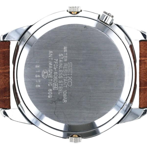 セイコー SEIKO デイデイト ムーンフェイズ 7F39-6060 クオーツ