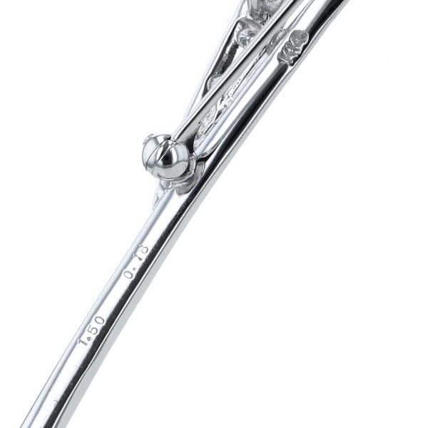K14WG ホワイトゴールド ブローチ ピンクサファイア1.50ct K14WG ホワイトゴールド ブローチ ピンクサファイア1.50ct