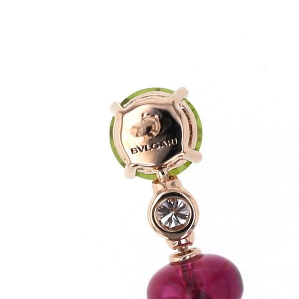 BVLGARI ブルガリ K18PG ピンクゴールド ピアス ルベライト BVLGARI ブルガリ K18PG ピンクゴールド ピアス ルベライト