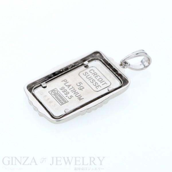 ＊新作＊ Pt900 Pt999.5 プラチナ ペンダントトップ インゴット 純プラチナ デザイン【新品仕上げ済】【pa】【中古】