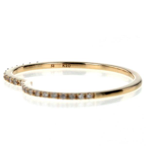 MONATELIER モナトリエ K10YG リング ダイヤモンド 0.10ct ハート