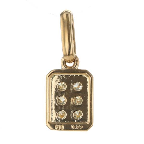 K18YG イエローゴールド ネックレストップ ダイヤモンド 0.22ct K18YG イエローゴールド ネックレストップ ダイヤモンド 0.22ct