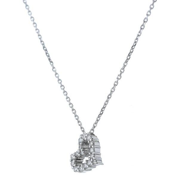 値下げ PWG9 パラホワイトゴールド ネックレス ダイヤモンド 0.34ct 