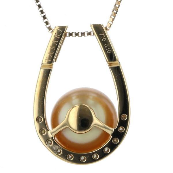 TASAKI 田崎 K18YG イエローゴールド ネックレス パール 南洋