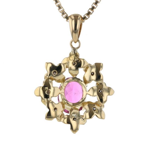 LA Soma ラソマ K18YG WG ネックレス ピンクトルマリン1.76ct 