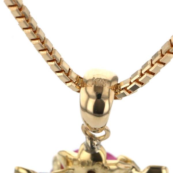 LA Soma ラソマ K18YG WG ネックレス ピンクトルマリン1.76ct 