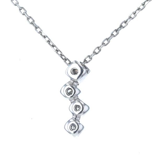 4℃ ヨンドシー Pt850 プラチナ ネックレス ダイヤモンド 4粒 4℃ ヨンドシー Pt850 プラチナ ネックレス ダイヤモンド 4粒