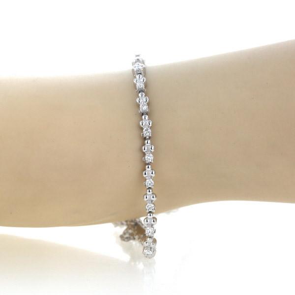 TASAKI タサキ K18WG ホワイトゴールド テニス ブレスレット TASAKI タサキ K18WG ホワイトゴールド テニス ブレスレット